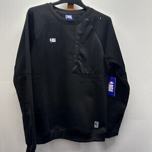 black NBA Men’s sport logo crewneck sweatshirt size medium fleece pullover new